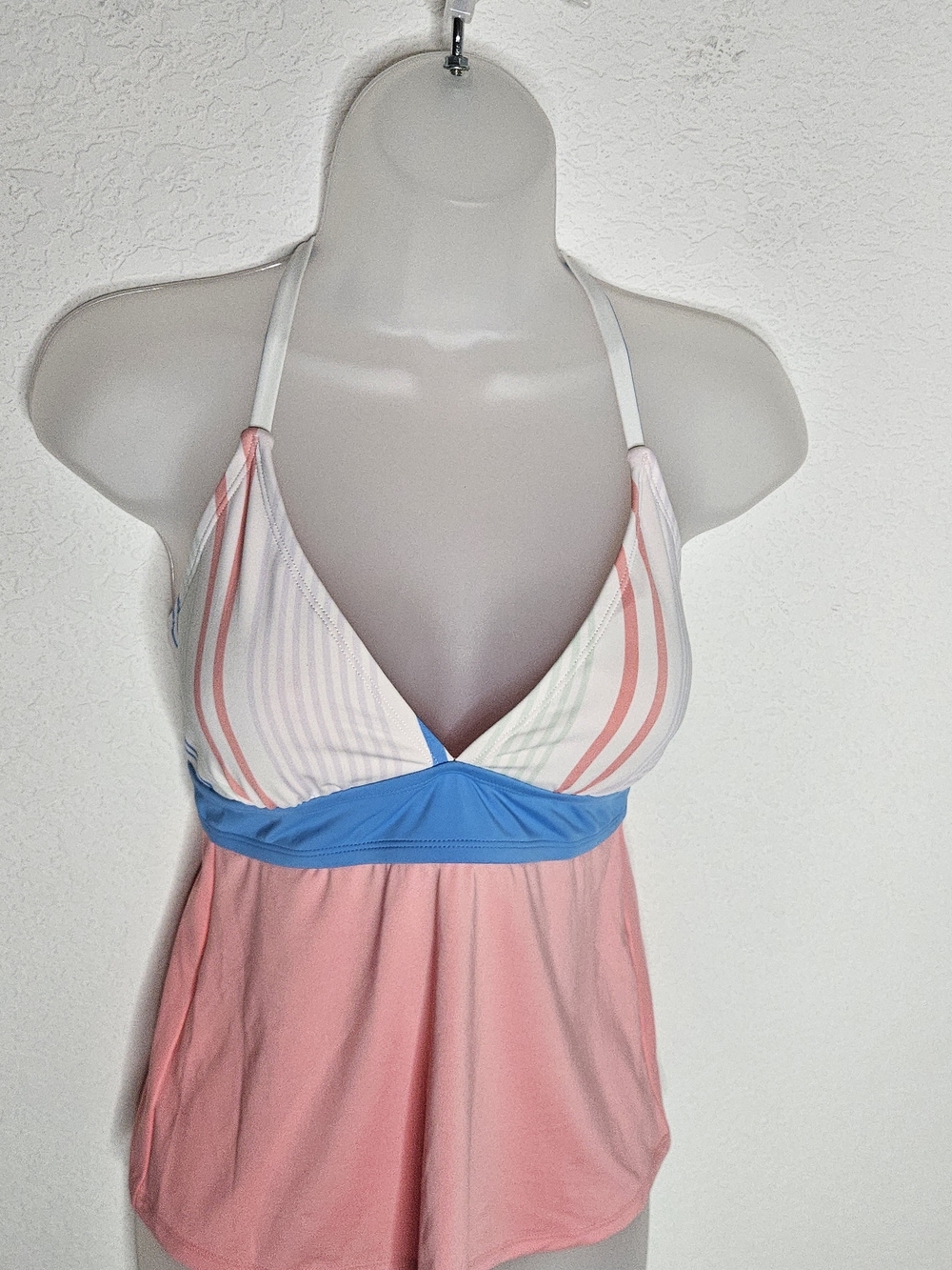Carve Designs Tankini Swim Top Colorblock Halter Size Small Flowy - Picture 3 of 6